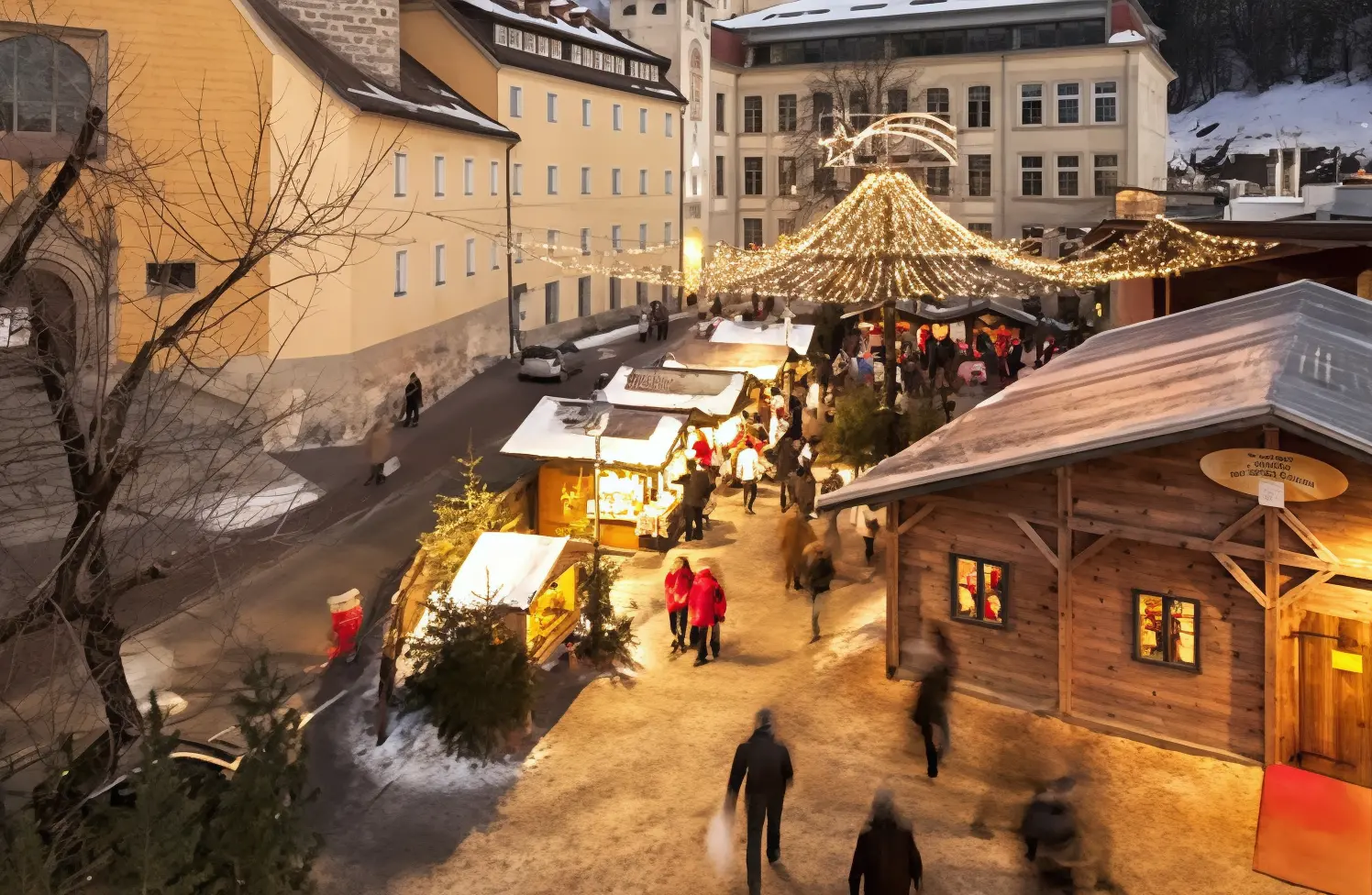 Natale nell’aria. La magica atmosfera in città e paesi