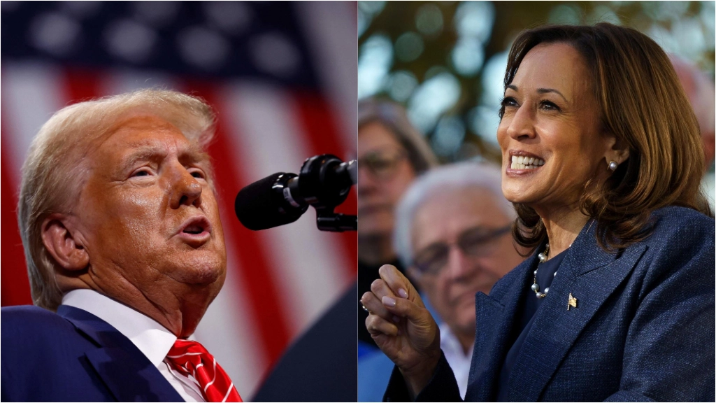 Il candidato repubblicano Donald Trump e la candidata democratica Kamala Harris