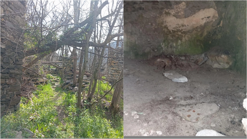 La chiesetta diroccata di Equilivaz (Aosta) dove venerdì pomeriggio è stata trovata morta una giovane donna: non si esclude alcuna pista