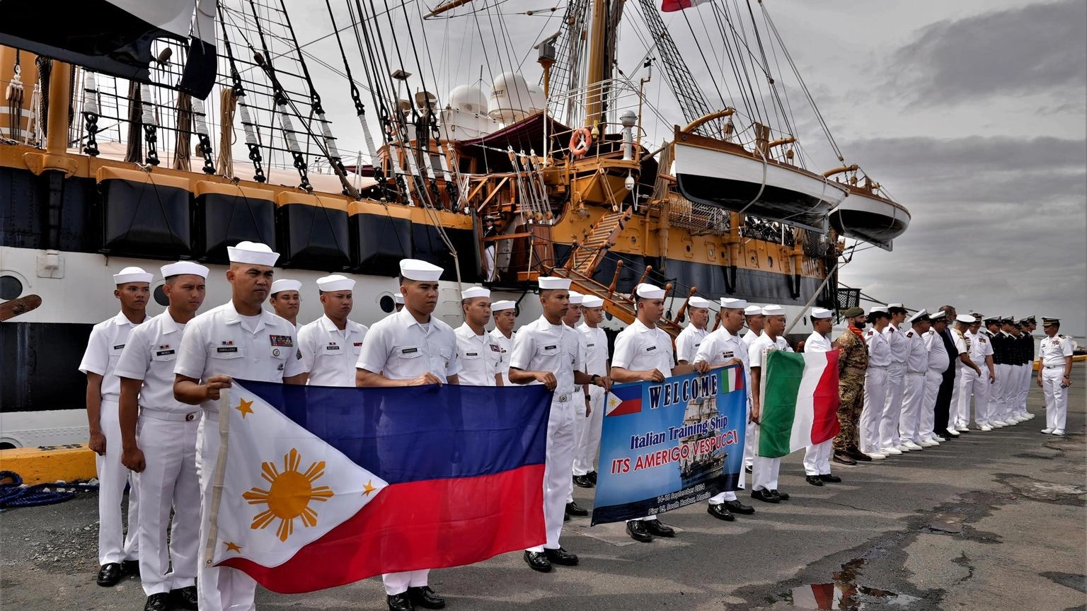 L'Amerigo Vespucci nelle Filippine, 23/a tappa del tour mondiale