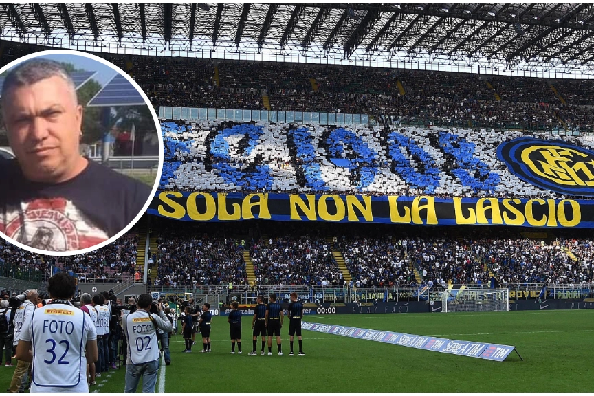 Renato Bosetti, nuovo capo della curva dell'Inter dopo l'arresto di Beretta