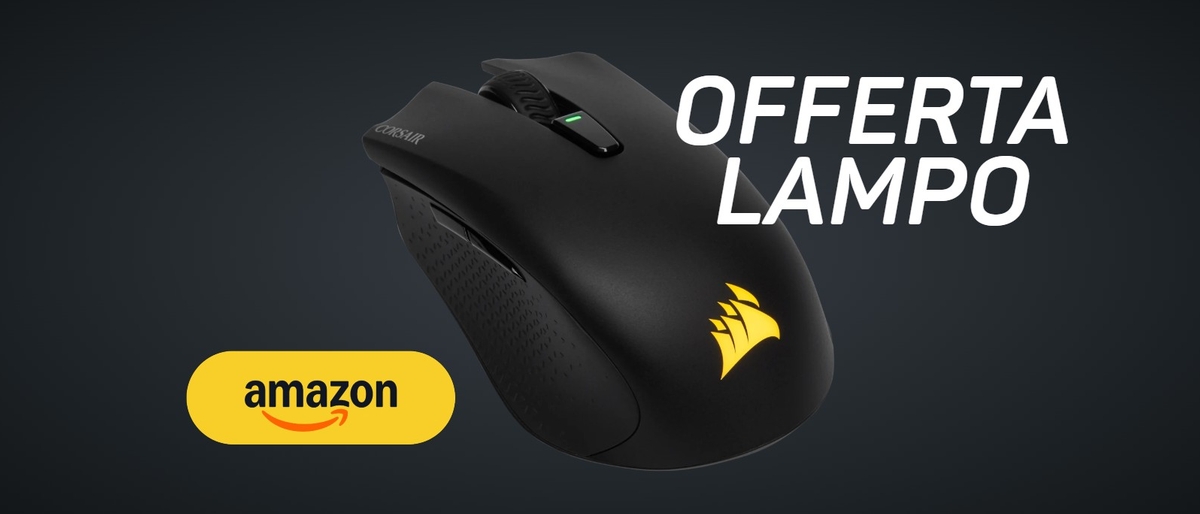 Vinci ogni partita con il mouse da gaming Corsair oggi in offerta lampo su Amazon