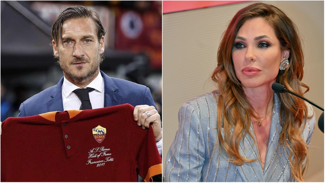 Francesco Totti (Antimiani/Ansa) e Ilary Blasi (Aldo Liverani)