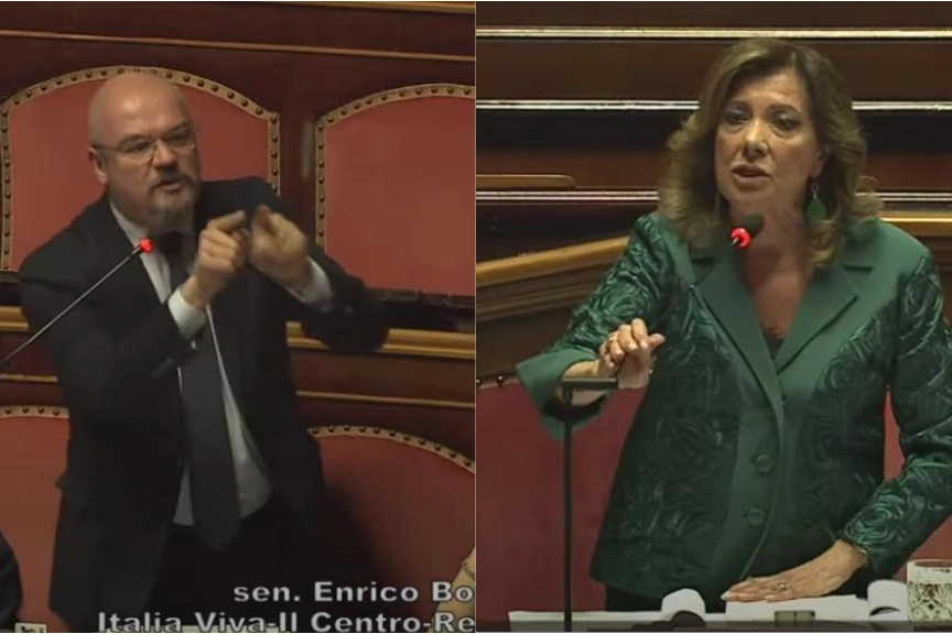 Enrico Borghi ed Elisabetta Casellati, scintille alla Camera