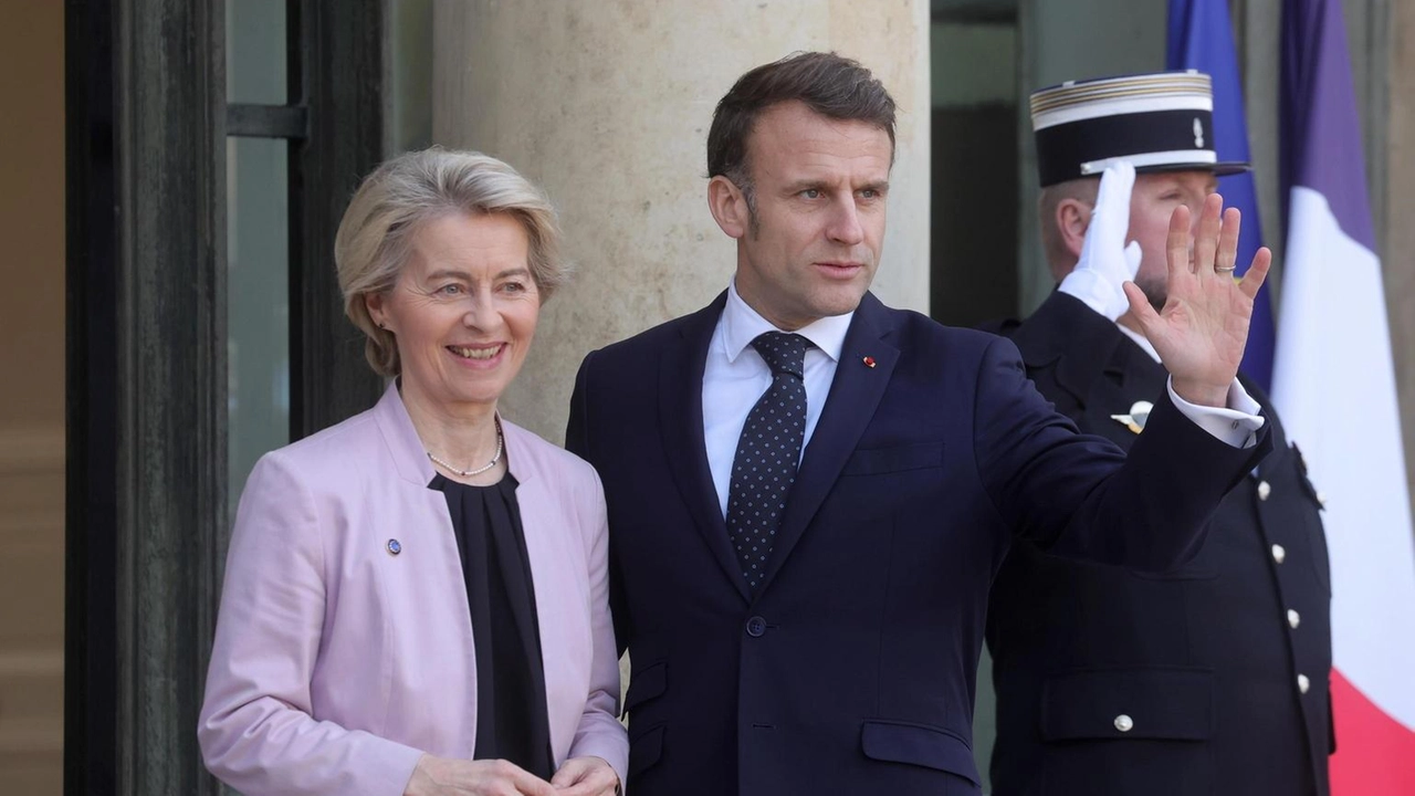 Emmanuel Macron e Ursula von der Leyen