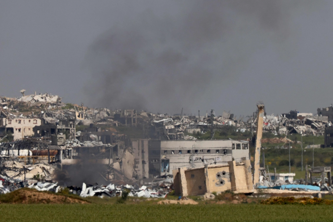 Fumo dalla Striscia di Gaza