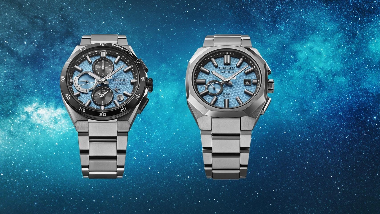 Seiko presenta due nuovi orologi Astron in edizione limitata con cassa e bracciale in titanio, quadrante blu stellato e tecnologia GPS per un'accuratezza estrema.