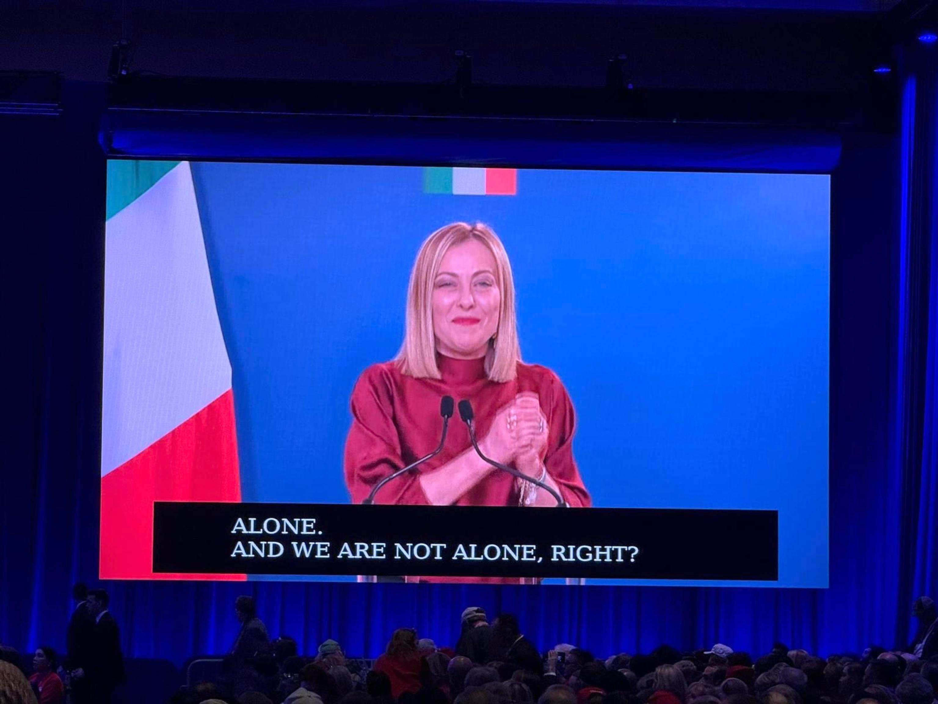 “Volevo mori’”. Il fuorionda di Giorgia Meloni alla convention dei conservatori Usa