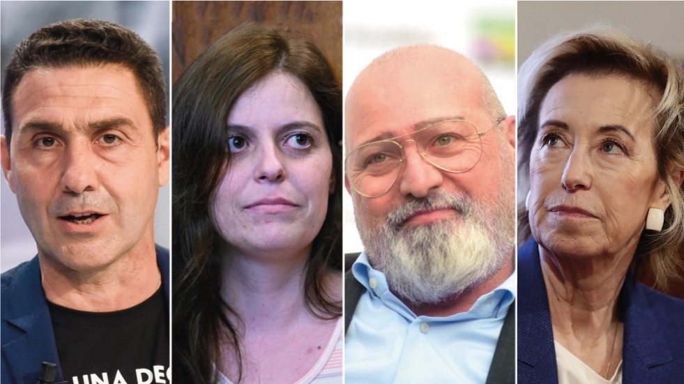 Eletti europee 2024: da sinistra Roberto Vannacci (Lega), Ilaria Salis (Avs), Stefano Bonaccini (Pd) e Letizia Moratti (Forza Italia)