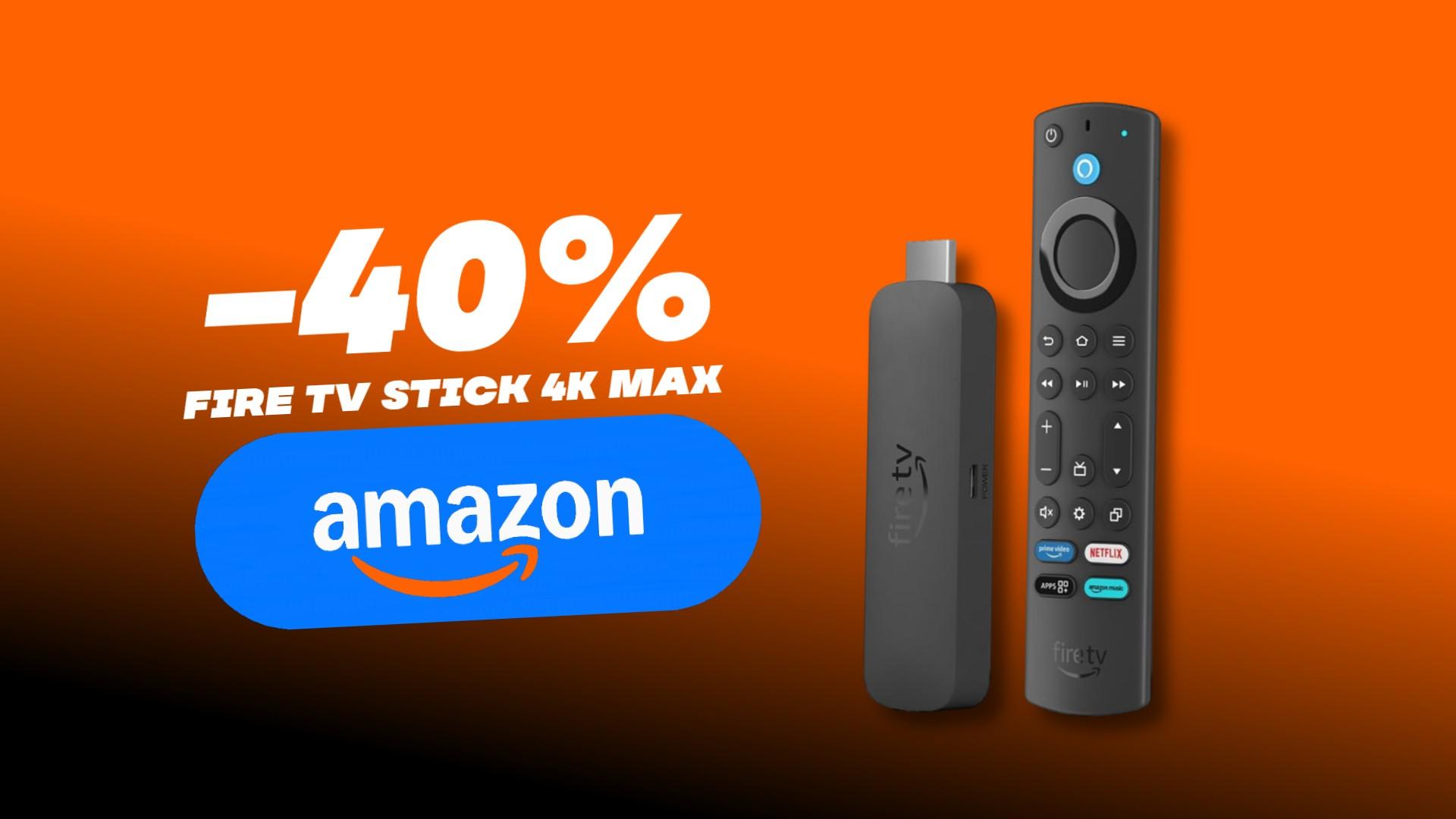 Nuova vita per il tuo televisore con il Fire TV Stick 4K Max, oggi scontato del 40%