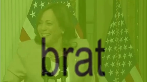 Discorso di Kamala Harris mixato con "Brat" di Charlie XCX in un video su X