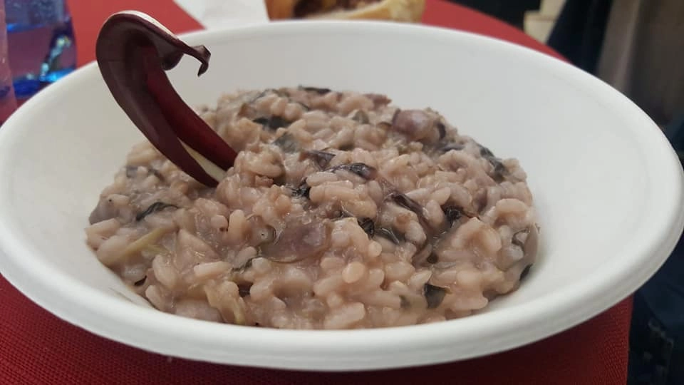 Il risotto col radicchio rosso alla Trevigiana