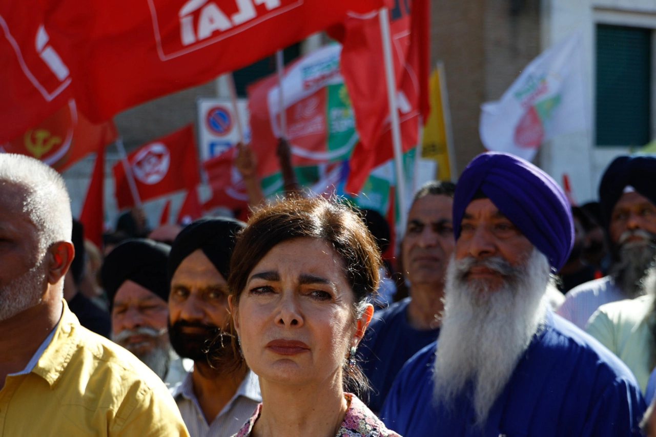 Anche Laura Boldrini alla manifestazione di Latina