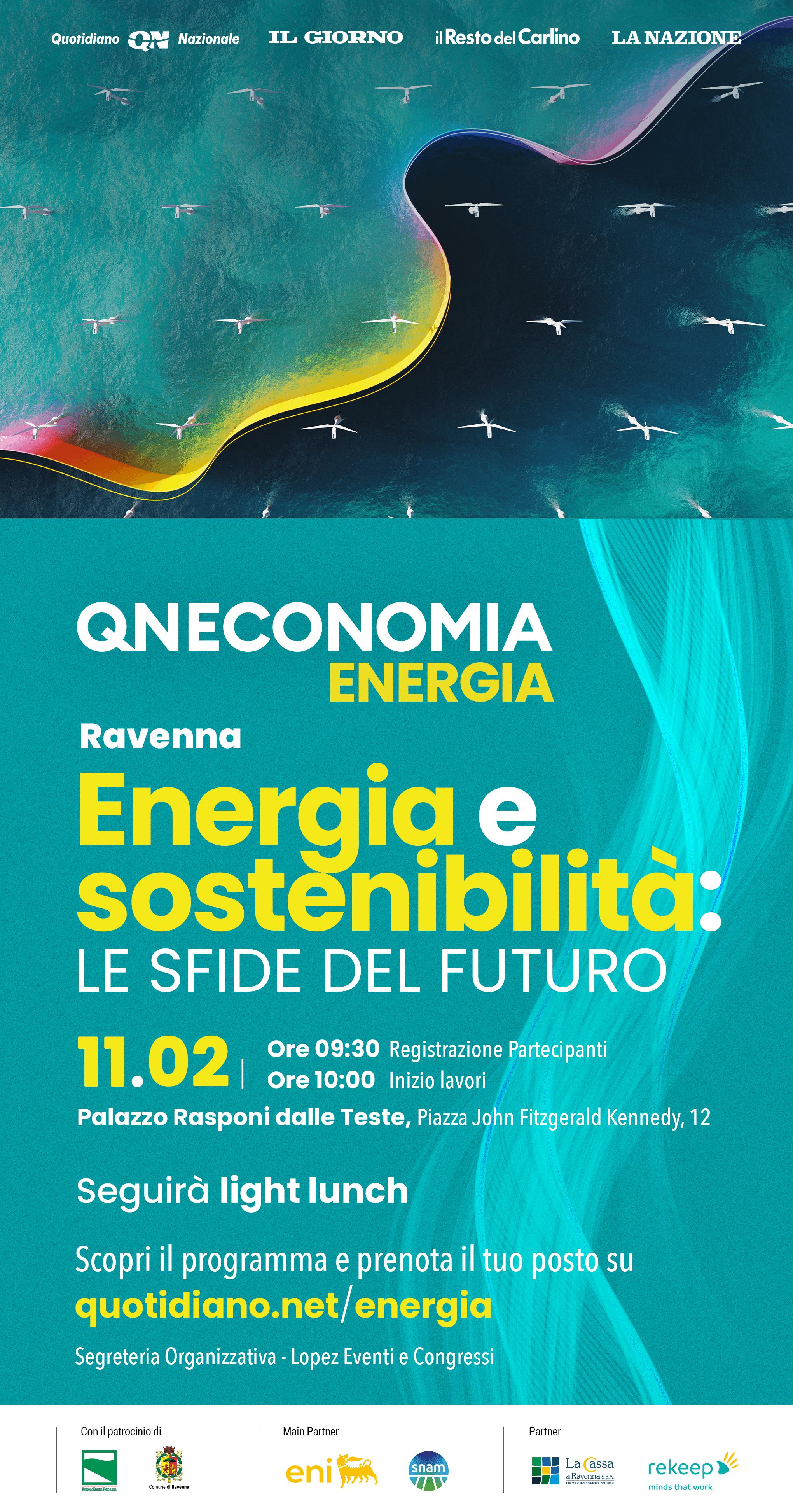 ‘Energia e sostenibilità: le sfide del futuro’, a Ravenna il convegno organizzato da QN Economia