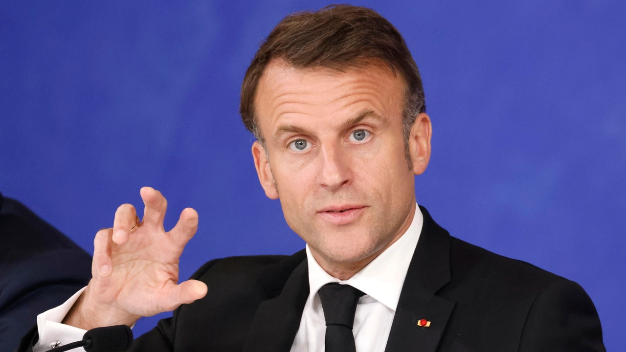 Il presidente francese Emmanuel Macron (foto Ansa)