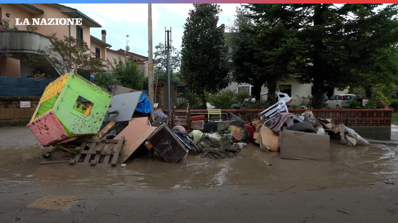 I danni alle Badie, frazione di Castellina Marittima