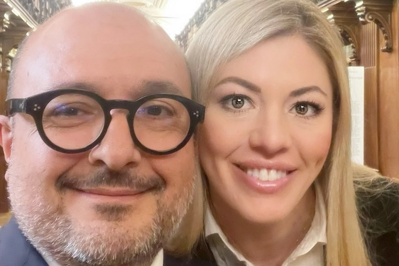 L'ex ministro della Cultura, Gennaro Sangiuliano, e Maria Rosaria Boccia