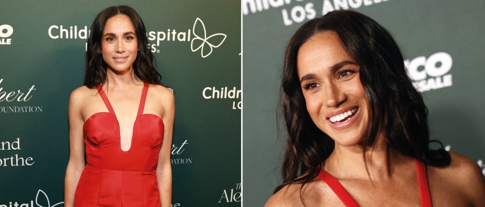 Meghan Markle senza Harry a una serata benefica, l’abito “rosso vendetta” scatena il gossip: aria di crisi?