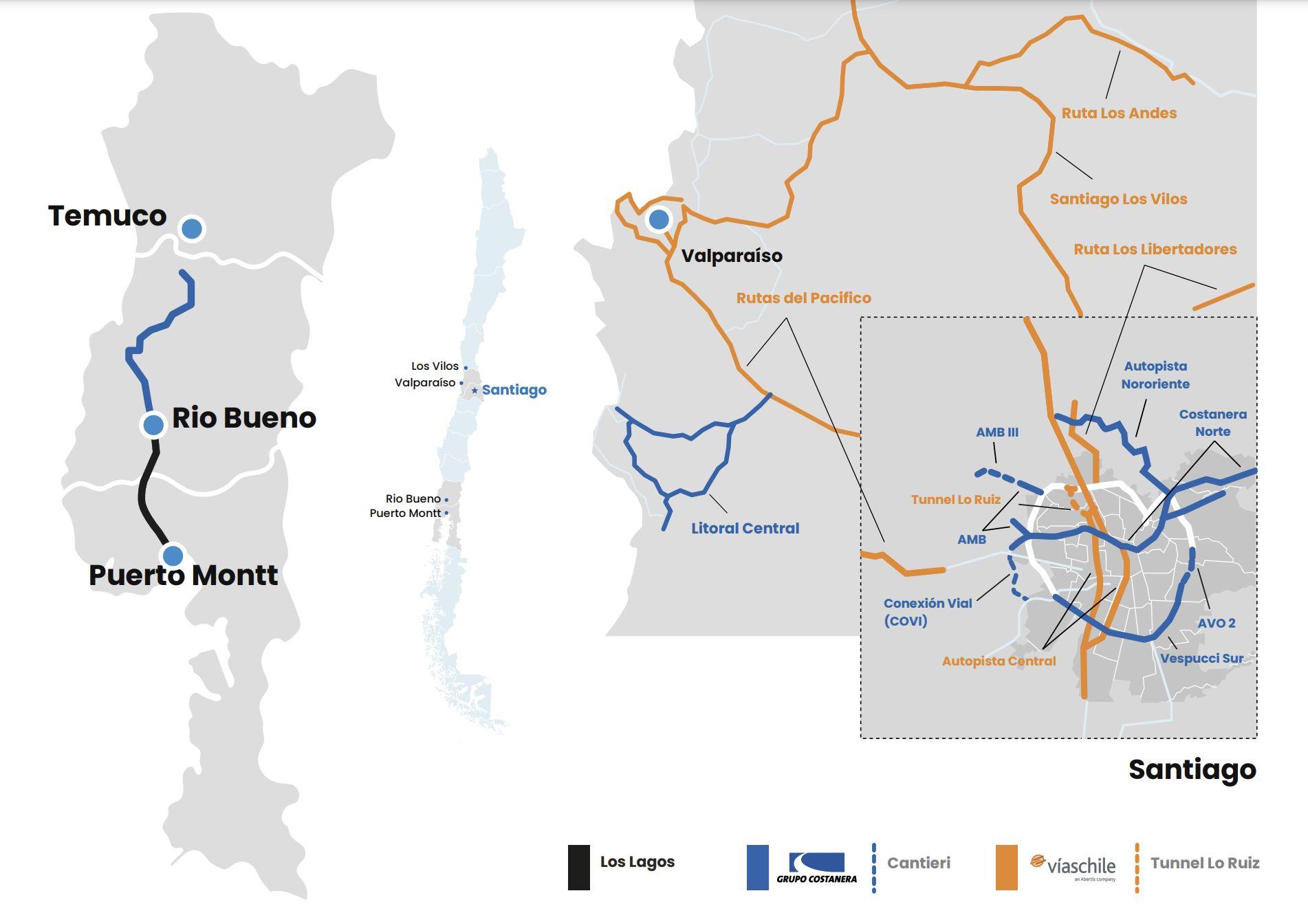 Mundys rafforza la sua presenza in Cile con la concessione della Ruta 5 Temuco-Río Bueno