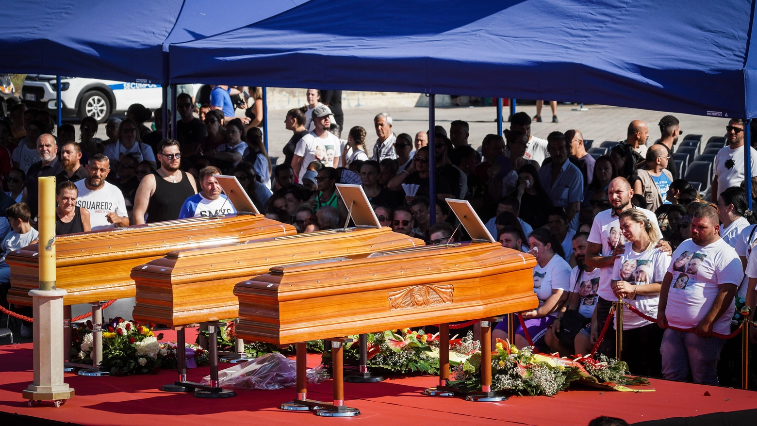 Funerali vittime crollo nelle vele di Scampia.