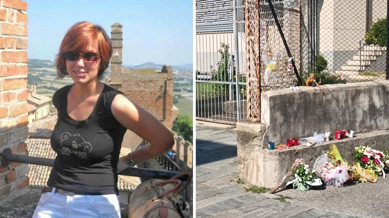 Sopra, Sharon Verzeni, 33 anni, uccisa nella notte tra lunedì 29 e martedì 30 luglio. A destra, il luogo dell’omicidio in via Castegnate a Terno d’Isola