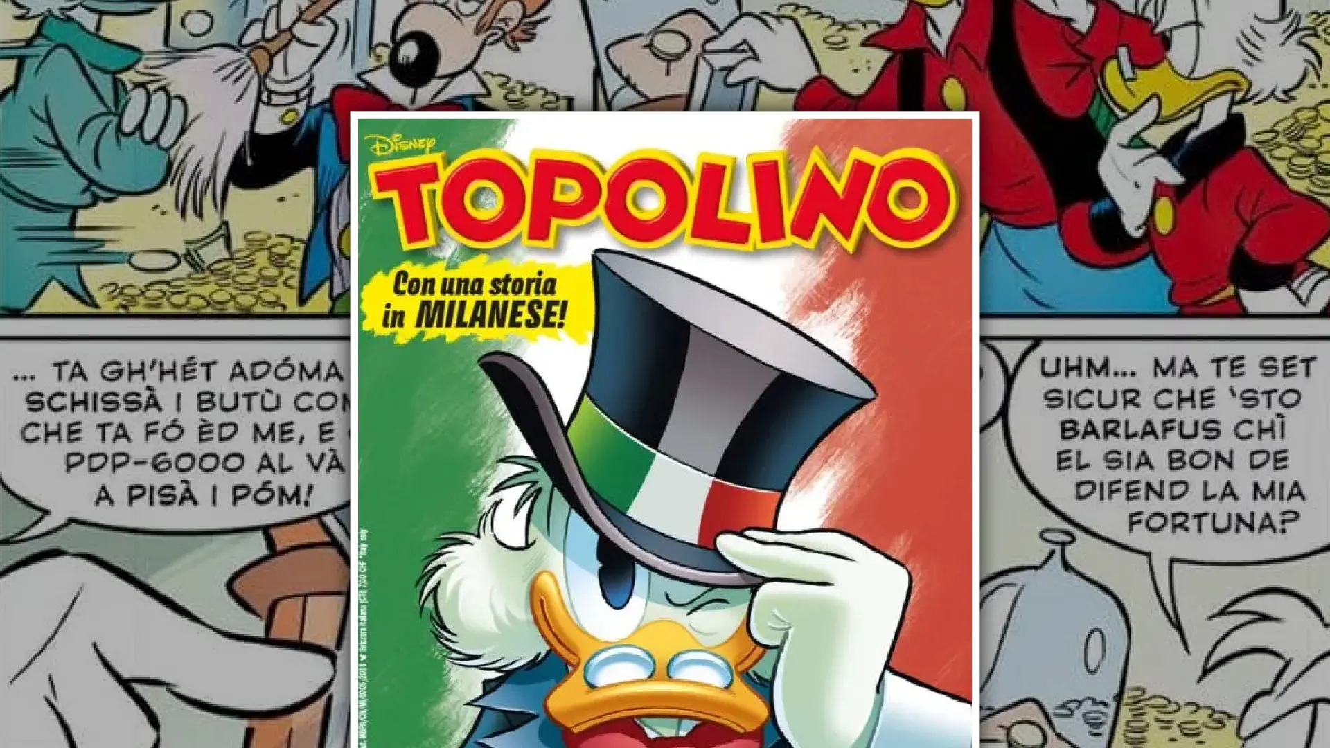 Topolino esce in milanese: Zio Paperone alle prese col meneghino per la giornata nazionale dei dialetti