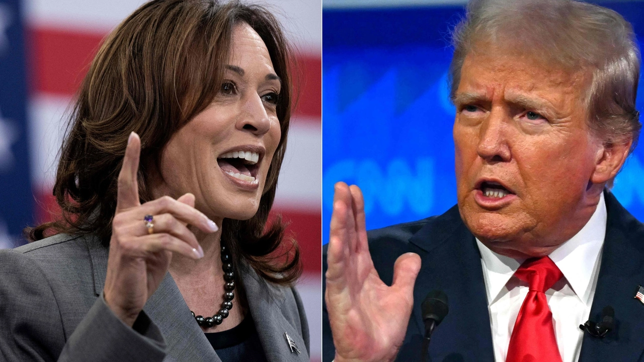 I due candidati alla Casa Bianca: Kamala Harris e Donald Trump