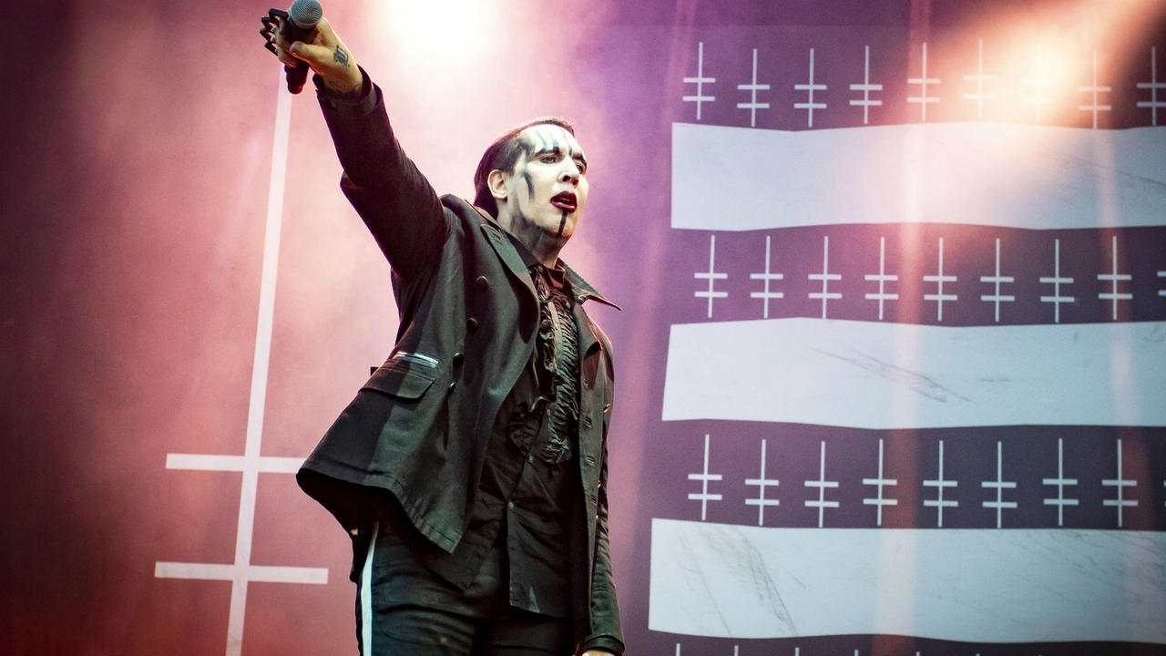 Marilyn Manson durante un concerto