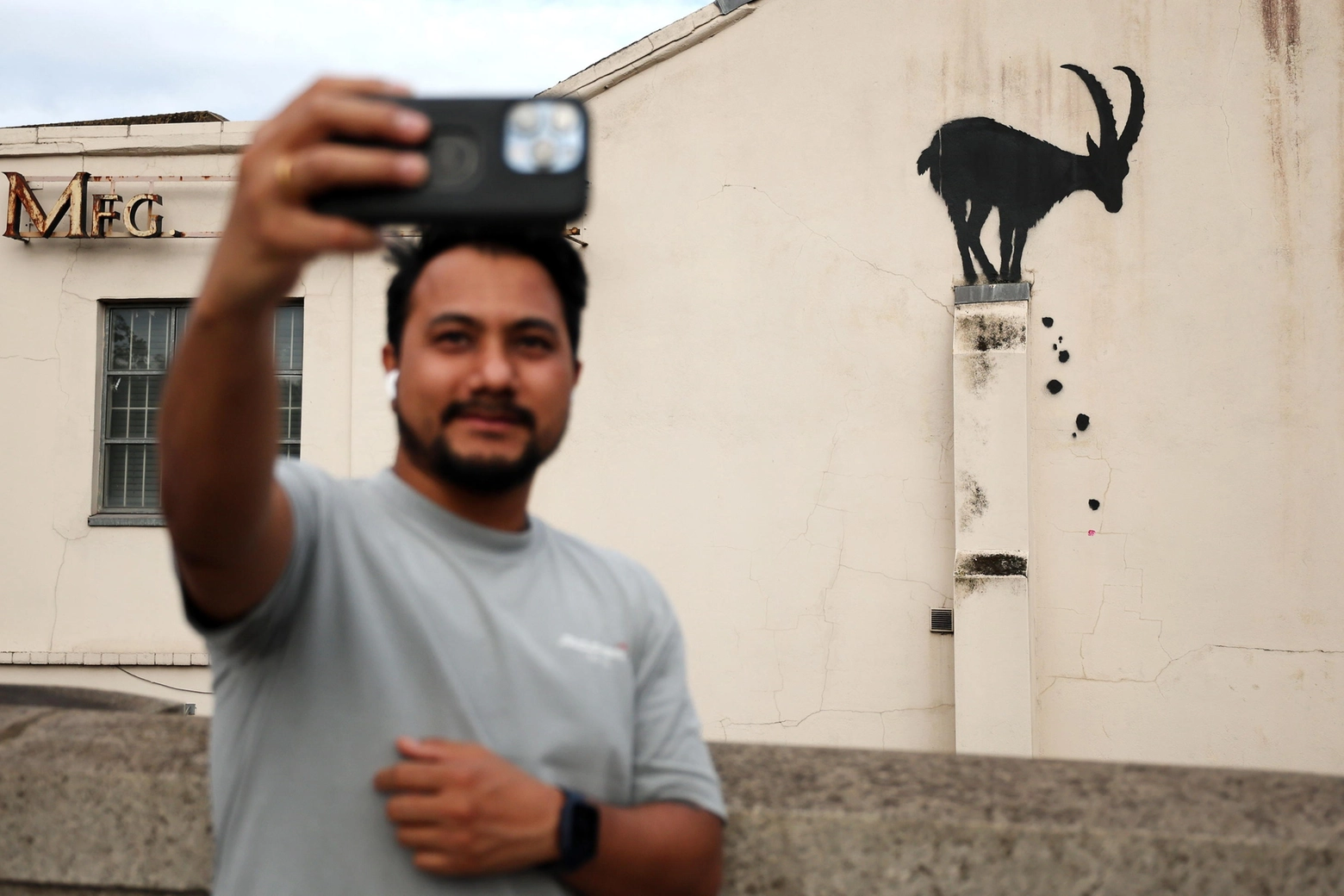 La capra sul muro: nuovo murale di Banksy scoperto oggi a Londra