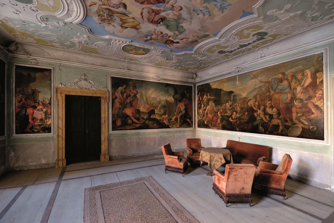 Palazzo Betta Grillo. Sala del Trionfo della Giustizia e della Pace (foto di Andrea Frisinghelli)