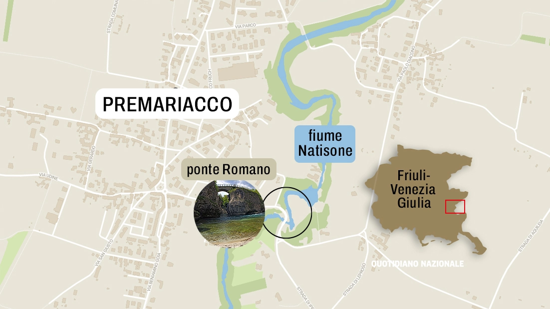 Ragazzi dispersi nel fiume Natisone in Friuli, la mappa