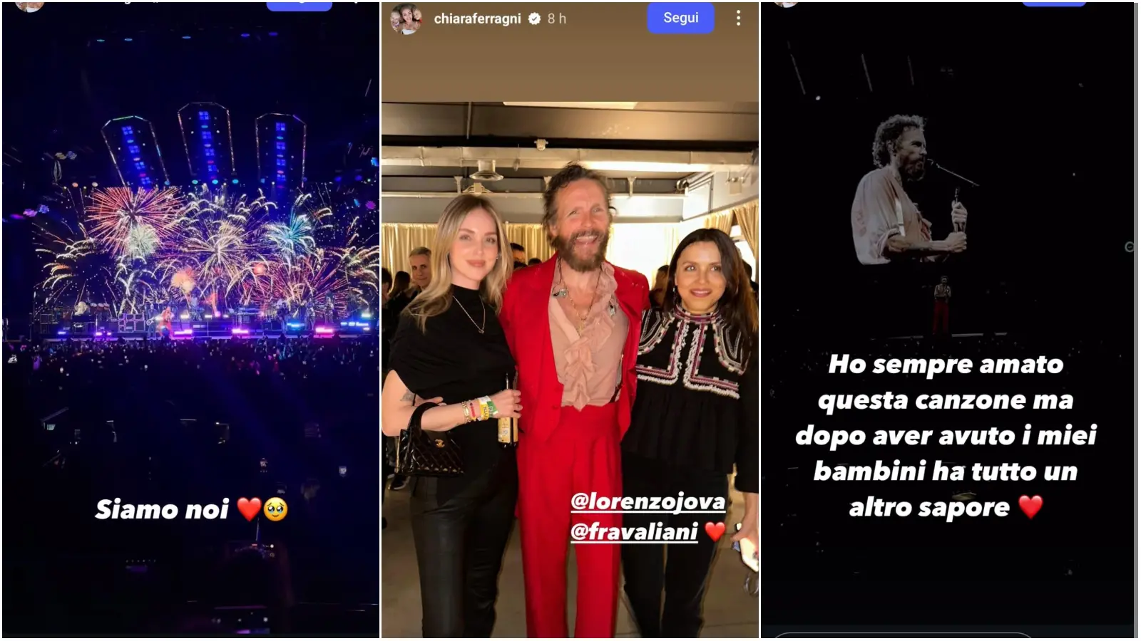 Chiara Ferragni al concerto di Jovanotti con Marco Tronchetti Provera (ma in incognito): la dedica sui social è per lui?