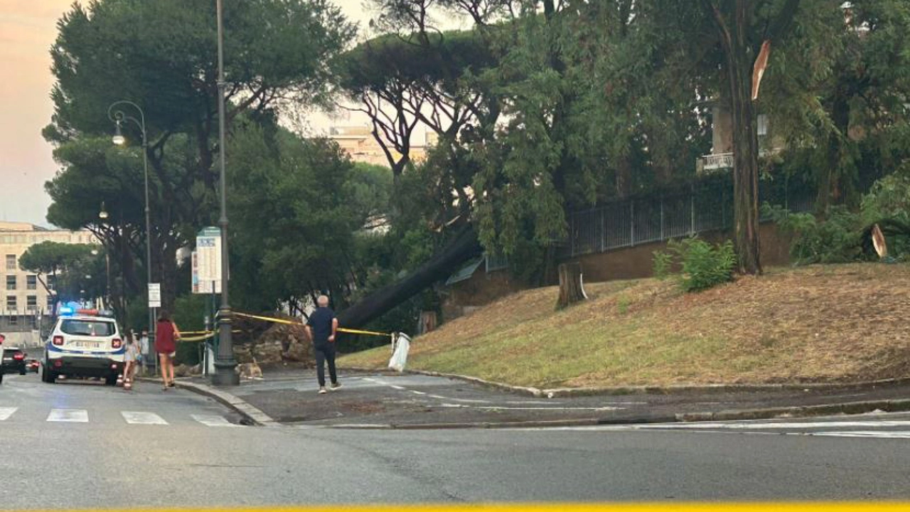 Maltempo a Roma (foto di repertorio, Ansa/Corrado Chiominto)