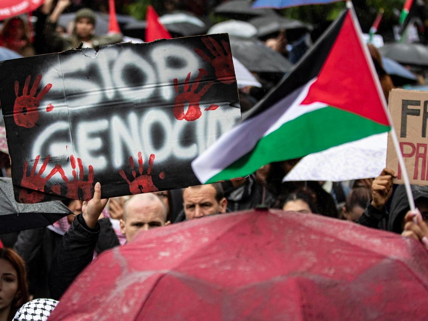 Manifestazione pro Palestina a Parigi nei giorni scorsi. L’attenzione di Israele si concentra sui rischi di antisemitismo