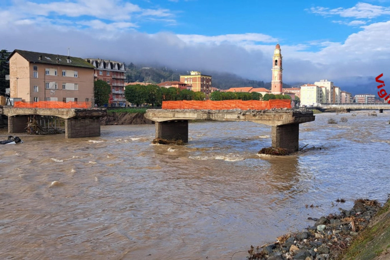 Danni per il maltempo a Cairo Montenotte (Savona)