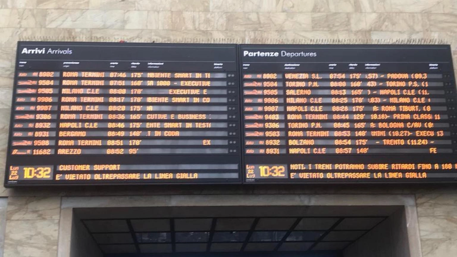 Treni, ritardi fino a 2 ore a Firenze per persone sui binari