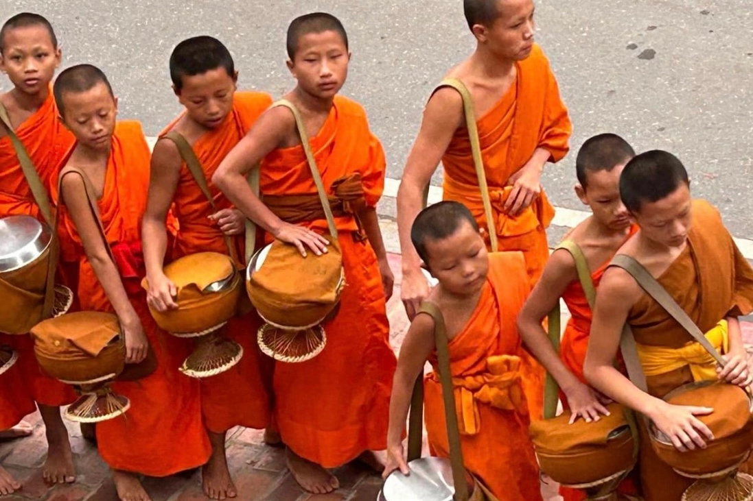 Monaci a Luang Prabang