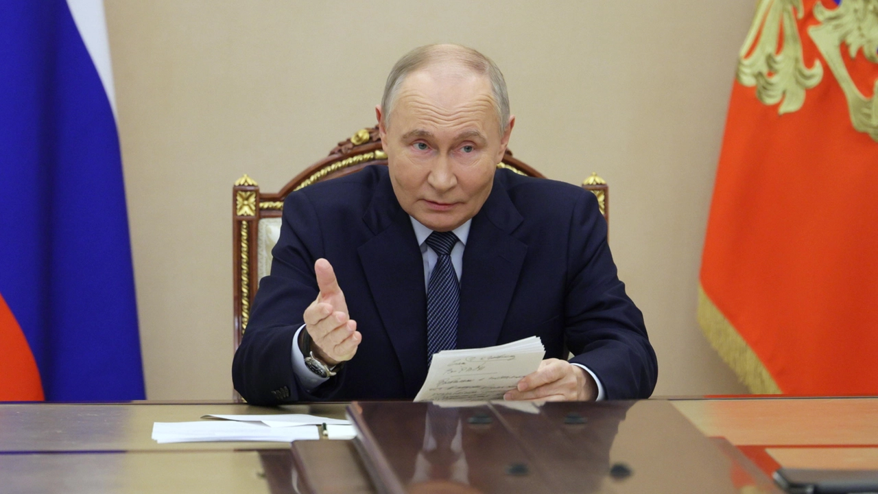 Il presidente russo Vladimir Putin (foto Ansa)