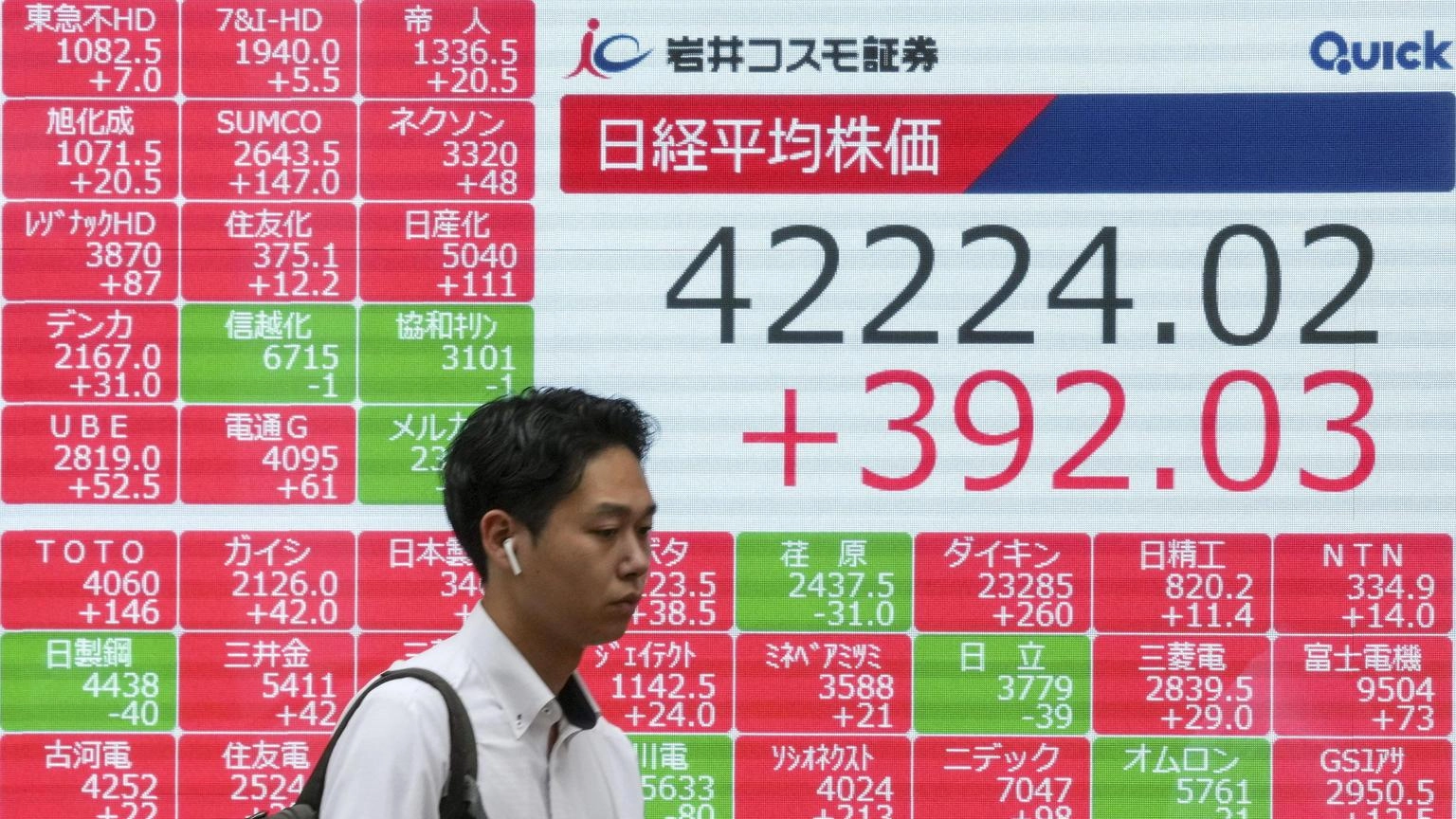 Borsa: l'Asia segue onda Wall Street, Cina arranca con il pil