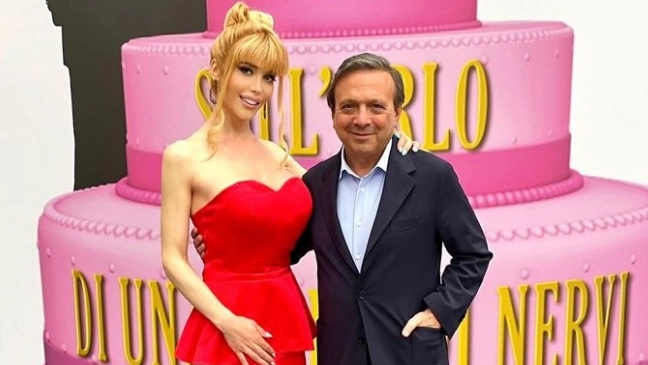 Clizia De Rossi con Piero Chiambretti