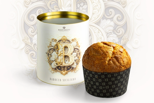 Il panettone Barocco della Pasticceria Bonfissuto