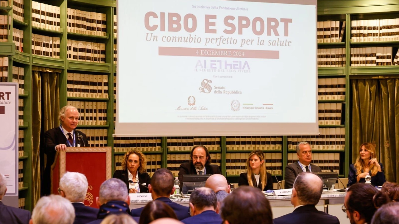 La presentazione del rapporto su cibo, sport e salute