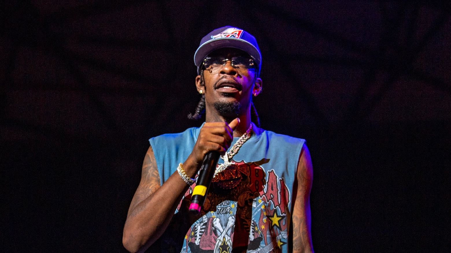 Il rapper Rich Homie Quan durante un concerto a Detroit nel 2023 (Getty)