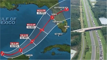 Evacuazione di massa in Florida per l’uragano: ma manca la benzina e le code sono chilometriche