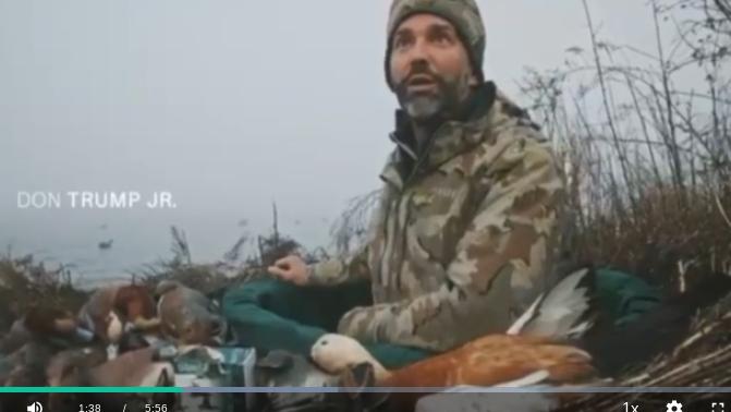 “Il figlio di Trump a caccia di anatre nella laguna di Venezia”. Il video arriva in Parlamento