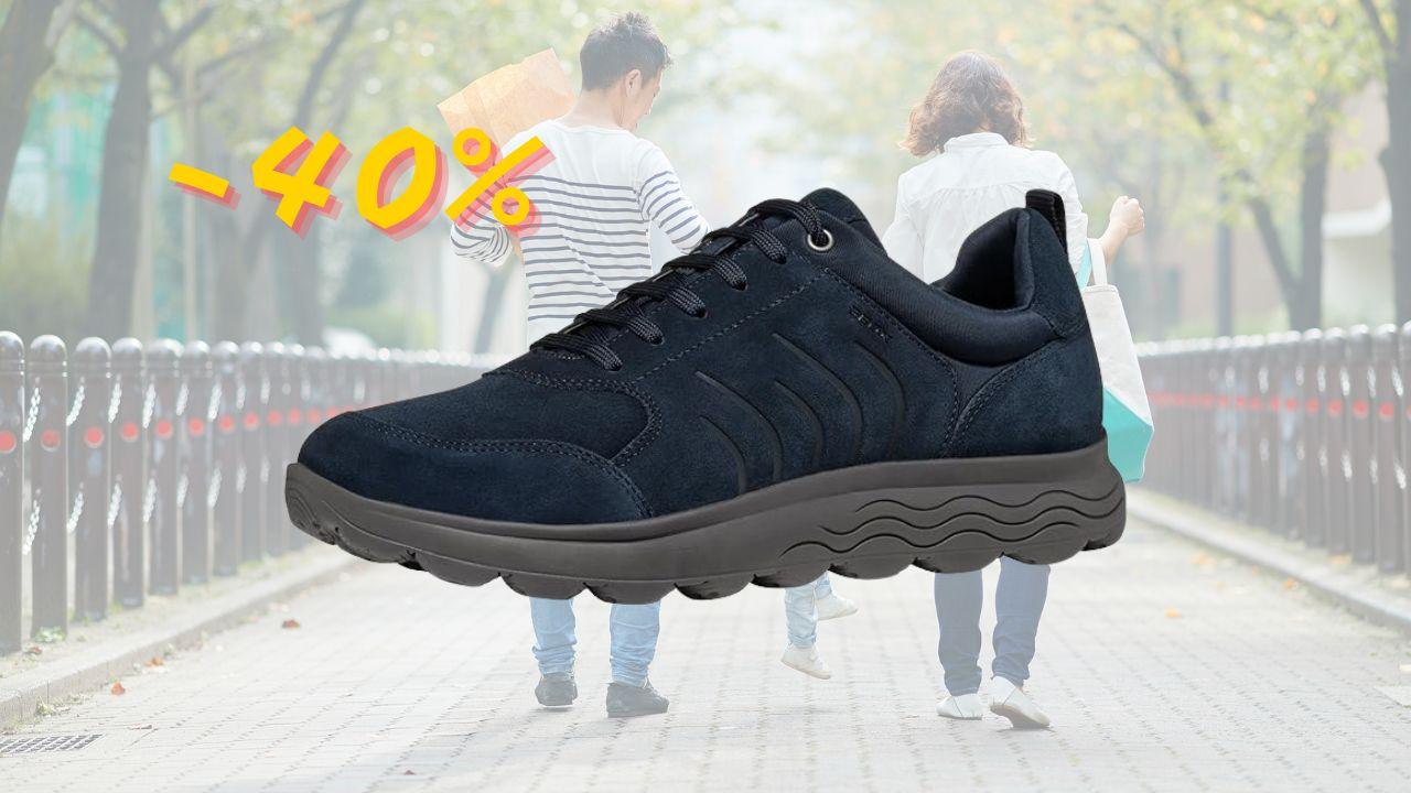 Geox Spherica uomo a prezzo SHOCK: comfort e traspirabilità a -40%