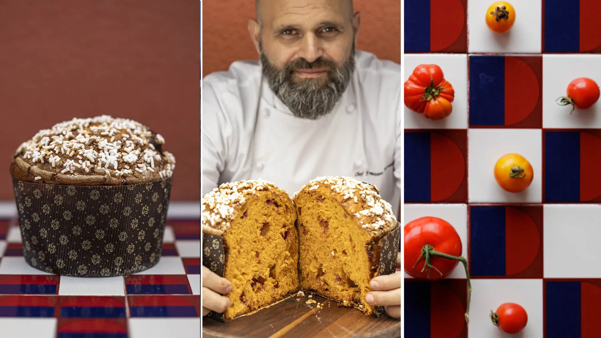 Panettone al pomodoro. La nuova frontiera del dolce natalizio secondo Francesco Ferretti