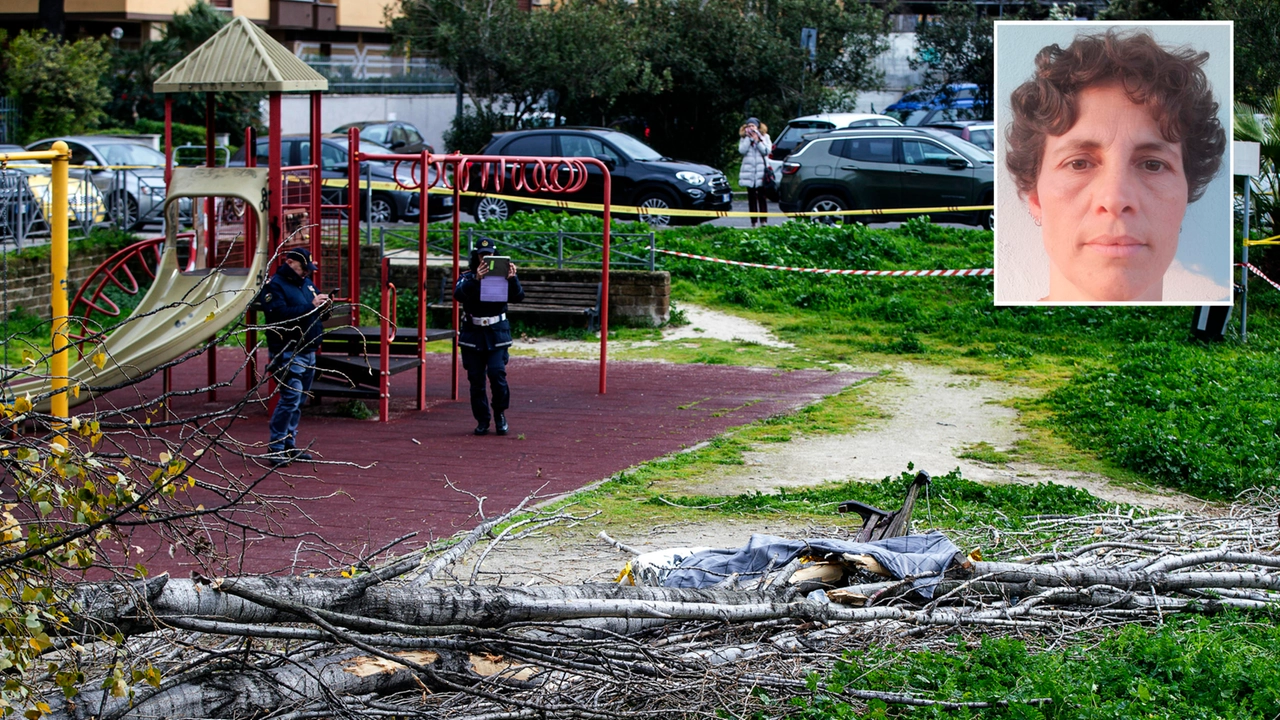 Nella combo, il luogo della tragedia e (nel riquadro) la vittima, Francesca Ianni, (Ansa/Angelo Carconi)