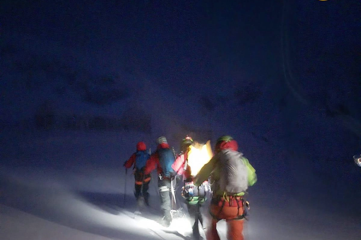 Le ricerche dei due alpinisti sul Gran Sasso in Abruzzo