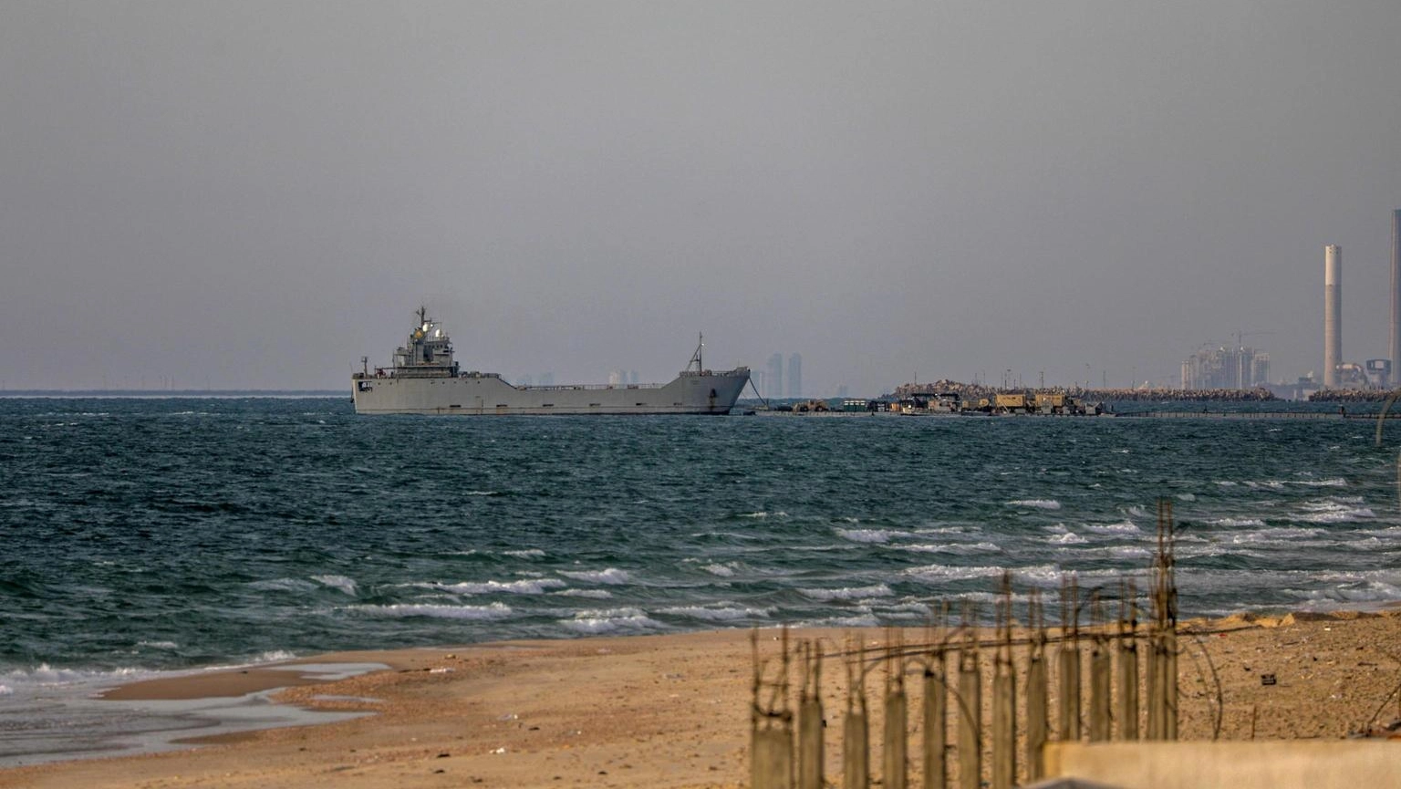 Gaza, tre soldati Usa si feriscono lavorando al molo galleggiante